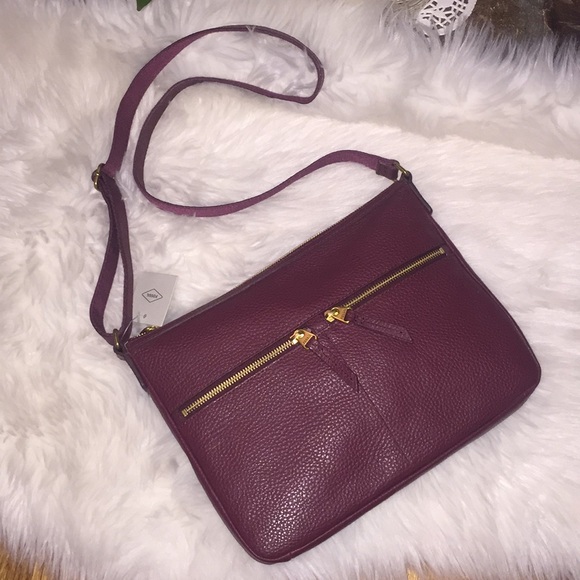 Fossil Handbags - 💞👜Fossil leather Elise large cross-body bag👜💞